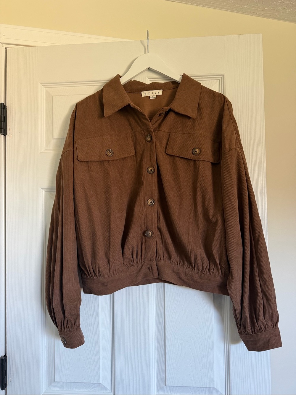 Rose & Remington Brown Women's Button-Front Jacket